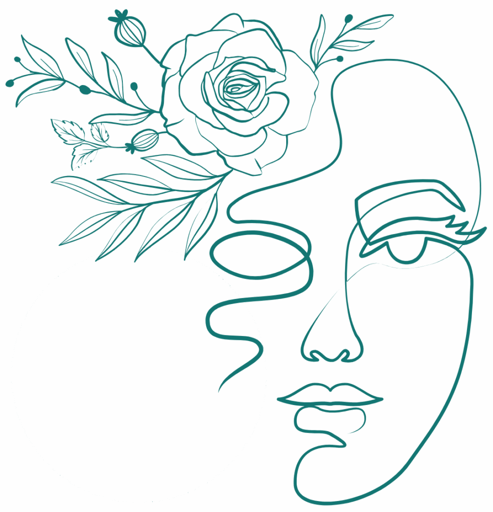Visage line art